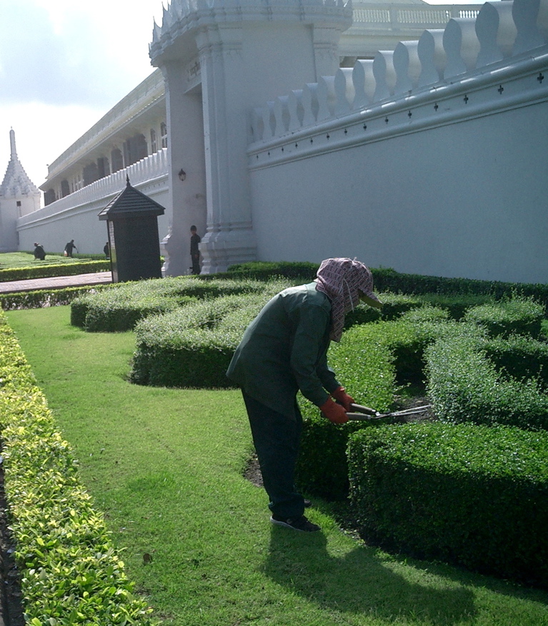 Outside the Royal Palace